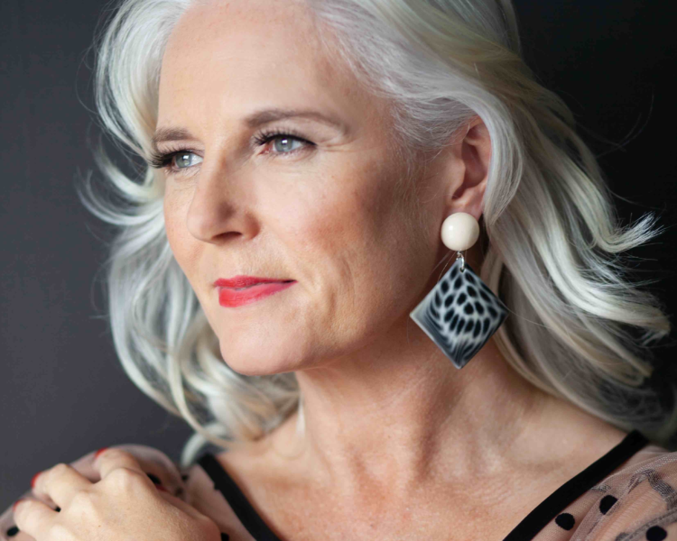 Pictures of Rachel Peru, a woman with silver hair